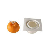 RKPM HOMES Candle Molds | 3D Fruits Shape Fondant Silicone Wax Mould | Succulent Molds | Handmade Candles Making | Mould for Mousse Dessert Soap Cake DIY Decorating – 1 Cavity (Orange Shape)
