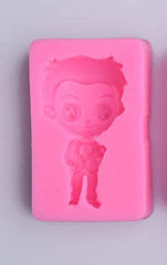 Silicone Fondant Mold Chocolate Candy Gumpaste Sugarcraft Cake Decorating Tools Paper Clay Mold (Wedding Boy Fondant)