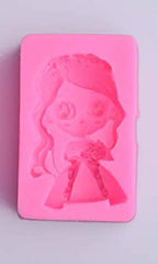 Silicone Fondant Mold Chocolate Candy Gumpaste Sugarcraft Cake Decorating Tools Paper Clay Mold (Wedding Girl & Boy Fondant)