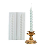 RKPM HOMES Candle Stick Mold I 3D Spiral Long Cylinder Silicone Epoxy Mould I for DIY Handmade Ornament, Cake Décor, Aromatherapy, Soap, Soy Wax, Resin Art Craft Making, Home Decoration (RK-0492)