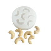 RKPM HOMES Dryfruit Chocolate Fondant Mold I 3D Nut Shape Silicone Candy Mould I for DIY Handmade Cake Décor Aroma Beads Polymer Clay Cookies Dessert Gummy Muffin Soap Resin Candle Art Crafts (Cashew)
