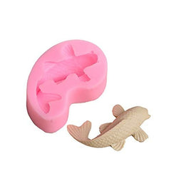 RKPM HOMES Fondant Mold I 3D Fish Shape Silicone Baking Mould I for Handmade DIY Cake Décor Jelly Dessert Candy Chocolate Pastry Gum Paste Polymer Clay Muffin Soap Resin Candle Cupcake Decoration (A)