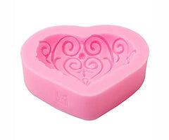 RKPM HOMES 3D Pattern Heart Mold Love Heart Shape Mold DIY Fondant Sugar Pudding Soap Candle Mould