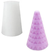 RKPM HOMES Silicone Candle Mold I 3D Fondant Christmas Tree Cone Shape Scented Mould I for DIY Handmade Ornament Cake Décor Aromatherapy Soap Resin Art Craft Making Home Party Decoration