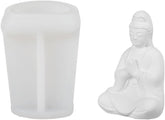 RKPM HOMES Lord Buddha Shape Candle Molds I 3D Fondant Pillar Silicone Wax Mould I for Handmade Ornament Aromatherapy Plaster, Soap, Clay, Resin Epoxy Casting, Art Craft Making Home Party Decoration