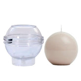 RKPM HOMES Round Shape Candle Mould I 3D Ball Orb Sphere Acrylic Epoxy Casting Mold I for DIY Handmade Pendant Necklace Jewelry Chocolate Keychain Plaster Soap Bath Bomb Resin Wax Art Crafts (5 CM)