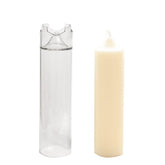 RKPM HOMES Church Top Long Pole Pillar Candle Mold I Long Rod Cylinder Acrylic Candlestick Wax Mould I for DIY Handmade Cake Décor Aromatherapy Candles Making Home Wedding Party Decoration - 3.8X15 CM