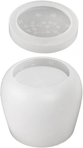 RKPM HOMES Storage Box Resin Mold I 3D Constellation Pudding Silicone Epoxy Casting Mould with Lid I Concrete Molds for DIY Handmade Jewelry Ring Trinket Makeup Organizer Flower Pot Candle Jar