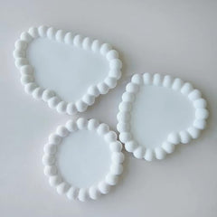 RKPM HOMES Bubble Coaster Mould I Silicone Irregular Pebbles Epoxy Resin Deep Casting Tray I for DIY Homemade Ornament Art Crafts Jewellery Storage Ring Trinket Container Cup Mat Home Table Décor (Heart)