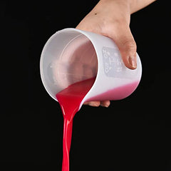 RKPM HOMES Measuring Cup Coaster Mould I Silicone Reusable Precise Scale Mixing Cup Mold I Multi-Purpose Craft Supplies for DIY Epoxy Resin Casting Molds Slime Art Waxing Cup Turner Glue Tool (250ml)