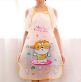RKPM HOMES Cute Kitchen Waterproof Cooking Apron for Women Girlfriend Kids 3 Pcs Blue Color