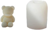 RKPM HOMES Sitting Bear Candle Mold I 3D Cute Cub Animal Silicone Scented Epoxy Mould I for DIY Handmade Chocolate, Cake Décor, Aromatherapy, Soap, Art Craft Making, Home Party Decoration (Small)