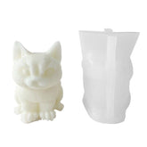 RKPM HOMES Sitting Kitten Shape Candle Mold I 3D Fondant Animal Silicone Epoxy Casting Mould I for DIY Handmade Ornament, Cake Décor, Aromatherapy, Soap, Resin Art Craft Making Home Decoration