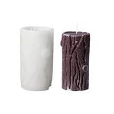 RKPM HOMES Wood Grain Candle Mold I 3D Fondant Tree Stump Shape Silicone Epoxy Mould I for DIY Handmade Ornament Chocolate Cake Décor Aromatherapy Soap Resin Art Crafts Home Party Decoration