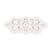 RKPM HOMES Baroque Scroll Shape Cake Mould | Fondant European lace Silicone Mold | Cake Decor Frame | for Cake Decorating, Sugar, Gum Paste, Chocolate, Cookies, Polymer Clay DIY Molds - 1 Cavity(Type A)