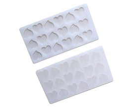 RKPM HOMES Mini Silicone Heart Chocolate Insert Mould Cake Decor Mould (18 Small Heart Insert)
