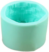 RKPM HOMES Rose Leaf Candle Mold I 3D Fondant Flower Mini Cylinder Silicone Casting Mould I for DIY Handmade Ornament Chocolate Cake Décor Aromatherapy Plaster Soap Resin Art Craft Home Decoration
