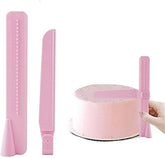 RKPM HOMES ® Plastic Adjustable Fondant Cake Scraper Icing Piping Cream Spatula Edges Smoother Baking Tool (Pink)