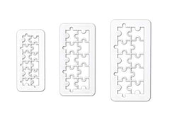 RKPM HOMES Cookie Cutter - Geometric Multicutter-Puzzle Cake Fondant Cutter - 3 Size, Fun Shape Biscuit Cutters,Novel Creative Cake Decorating(Puzzle)