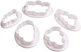 RKPM HOMES 5-Pieces DIY Cake Plunger Cutter Molds Sugarcraft Cake Decorating, Cloud Shape Cutter