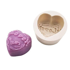 RKPM HOMES Cake Mould I 3D Fondant Small Love Flower Silicone Mold I Special for Valentine's Day I for DIY Handmade Candle Ornament, Cake Décor, Aromatherapy, Soap, Resin Art Craft (Love)