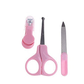 RKPM HOMES® Baby Nail Clippers 3-in-1, Baby Nail Grooming Kit Scissors Set, Baby Nail File for Baby Nail Trimming (Pink)