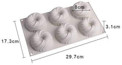 RKPM HOMES 6 Cavities Silicone Soap Molds, Homemade Soap Making Chocolate Baking Molds (Pumking Mold)