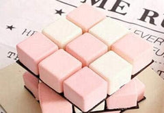 RKPM HOMES Square Shape Candy Mold I 3D Fondant Rubik Cube Silicone Chocolate Mould I for DIY Handmade Soap, Candle, Cakes Dessert, Lollipop, Ice, Jelly, Cookies, Cupcake, Decoration Tools - 15 Cavity