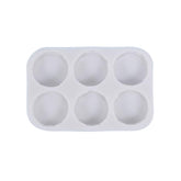RKPM HOMES Macaron Mold I 3D Fondant Hamburger Round Silicone Baking Mould Tray I for Handmade DIY Jelly Mousse Cake Dessert Candy Gum Paste Pastry Polymer Clay Muffin Cupcake Décor Tools - 6 Cavity