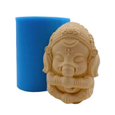 RKPM HOMES Ganesh Shape Candle Molds I 3D Fondant Ganesha Silicone Plaster Epoxy Mould I for DIY Handmade Chocolate, Cake Décor, Aromatherapy, Soap, Resin Art Craft Making, Home Party Decoration