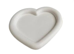 RKPM HOMES Coaster Mould I Silicone Epoxy Resin Deep Casting Tray I for DIY Homemade Ornament Art Crafts Jewelry Storage Box Ring Trinket Container Cups Mats Candle Holder Home Décor (Love)
