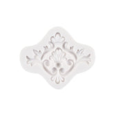 RKPM HOMES Baroque Scroll Shape Cake Mould | Fondant European lace Silicone Mold | Cake Decor Frame | for Cake Decorating, Sugar, Gum Paste, Chocolate, Cookies, Polymer Clay DIY Molds - 1 Cavity(Type C)