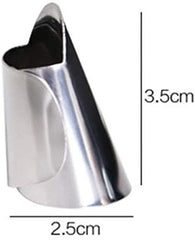 RKPM HOMES® Finger Guard for Cutting Finger Hand Protector Guard, Stainless Steel Finger Guard Cutting Protector Kitchen Safe Slice Tool, Avoid Hurting When Slicing, Chopping and Dicing (3 Pcs)