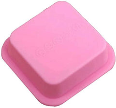 RKPM HOMES DIY Handmade Soap Molds, Cupcake Liners - 100% Handmade Square Silicone - Microwave, Oven, Refrigerator, Freezer and Dishwasher Safe for Homemade Craft (Square) (Soap Mold 4 Pcs)