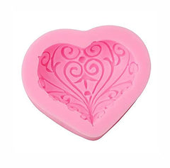 RKPM HOMES 3D Pattern Heart Mold Love Heart Shape Mold DIY Fondant Sugar Pudding Soap Candle Mould