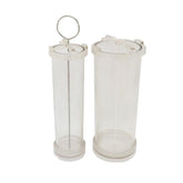 RKPM HOMES Round Cylindrical Pillar Candle Mold I Flat Top and Church Head Shaped Polycarbonate Wax Mould I for DIY Handmade Ornament Cake Décor Aromatherapy Art Crafts Home Party Decoration (4X10 CM)