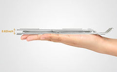 RKPM HOMES Laptop Holder Riser | 6 Angles Adjustable Aluminum Laptop Stand | Ergonomic Foldable Portable Tabletop Holders | Compatible with MacBook, Lenovo, HP, Dell, etc - up to 17 Inch (Type C)