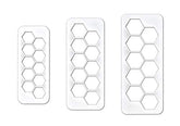 RKPM HOMES Cookie Cutter - Geometric Multicutter- Hexagon Cake Fondant Cutter - 3 Size, Hexagon Biscuit Cutters,Novel Creative Cake Decorating(Hexagon)