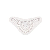 RKPM HOMES Baroque Scroll Shape Cake Mould | Fondant European lace Silicone Mold | Cake Decor Frame | for Cake Decorating, Sugar, Gum Paste, Chocolate, Cookies, Polymer Clay DIY Molds - 1 Cavity(Type B)