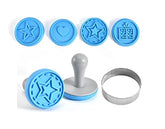 RKPM HOMES Cookie Stamps- High Heat Resistant to 480°F, Hygienic One Piece Design, Stamps Include Homemade PCS of 2
