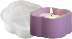 RKPM HOMES Candles Holders Resin Mold I 3D Four Leaf Clover Shape Concrete Silicone Epoxy Casting Mould I for DIY Handmade Necklace Art Crafts Jewelry Storage Box Ring Trinket Container Plant Holder (Small)