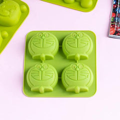 RKPM HOMES Dora Cartoon Shape Chocolate Mould | 3D DIY Fondant Silicone Candy Mold | Baking Tools for Cake Chocolate Candy Ice Jelly Soap | Cake Baking Moulds | Bakeware Molds | Multicolor - 4 Cavity