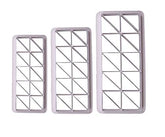 RKPM HOMES Cookie Cutter - Geometric Multicutter- Triangle Cake Fondant Cutter - 3 Size, Triangle Biscuit Cutters,Novel Creative Cake Decorating(Triangle)