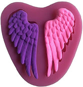 RKPM HOMES 3D Angel Wings Shape Cake Mould | Fondant Silicone Mold | Clay DIY Mold Cake Decor Tools | Baking Tools for Chocolate Pinna Jelly Baking Soap | Moulds for Cake Decorating