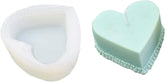 RKPM HOMES Cakes Shape Type Candle Molds I 3D Fondant Silicone Epoxy Casting Mould I for DIY Handmade Ornament, Cake Décor, Aromatherapy, Soap, Resin Art Craft Making, Home Decoration (Heart RK186-3)