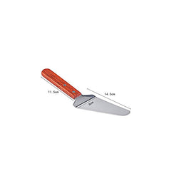 RKPM HOMES Wooden Handle Stainless Steel Pizza Shovel Knife Pizza Server
