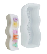 RKPM HOMES Alphabet Letter Pillar Resin Mold I 3D Words Silicone Epoxy Mould I for Candle Making DIY Handmade Ornament Chocolate, Cake Décor, Aromatherapy, Soap, Polymer Clay Art Craft (OH Shit)