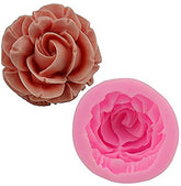 RKPM HOMES 3D Sweet Rose FlowerSi;Icone Mold Love Heart Shape Mold DIY Fondant Sugar Pudding Soap Candle Mould Size : 4.5 X 4.5 X 2 CM