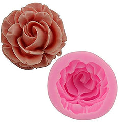 RKPM HOMES 3D Sweet Rose FlowerSi;Icone Mold Love Heart Shape Mold DIY Fondant Sugar Pudding Soap Candle Mould Size : 4.5 X 4.5 X 2 CM