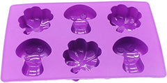 RKPM HOMES 6 Cavities Silicone Soap Molds, Homemade Soap Making Chocolate Baking Molds (Mushroom Flower Silicone Mold)